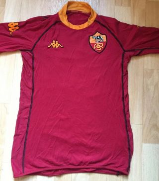 As Roma Italy 2002 - 2003 Kappa Home Shirt Rare Gabriel Batistuta 33 Size M
