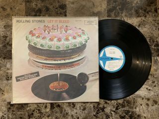 The Rolling Stones Let It Bleed Rare Brazil Mono Psych Hard Rock Vinyl Lp