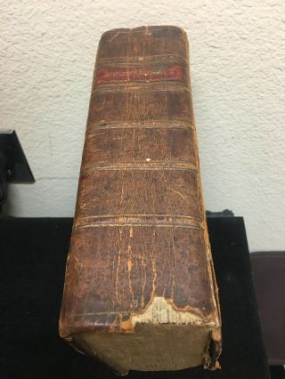 Rare 1815 The Holy Bible Old And Testaments:together W/apocrypha Philadelpha