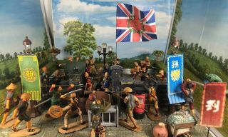 Rare Boxer Rebellion”55 Days Peking”naval Marine Litigations 54mm 1/32 Diorama
