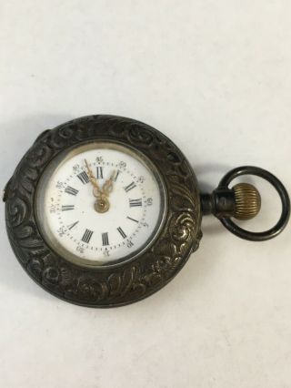 Very Rare Vintage Louis Durand Locle No.  30273 4333 Half Hunter Pocket Watch