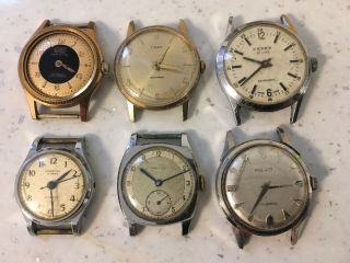 Vintage Watches Timex,  Ferex,  Ingersole,  Sinex,  Hefik,  Poljot,  Joblot Spares Or Rep