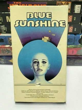 Blue Sunshine - Rare Horror Vhs Vestron - Jeff Leiberman - 70 