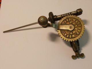 Antique Vintage Swedish Weaving Bobbin Winder Mattson Mora Sweden Patent