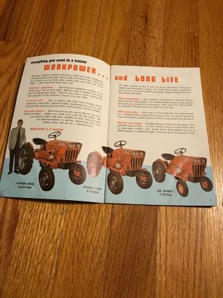 Vintage Rare Economy Power King Jim Dandy Tractor Brochure 2