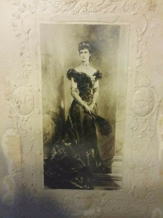 Rare Antique Large Cdv Photo Sisi Empress Elisabeth Of Austria Queen Of Hungary