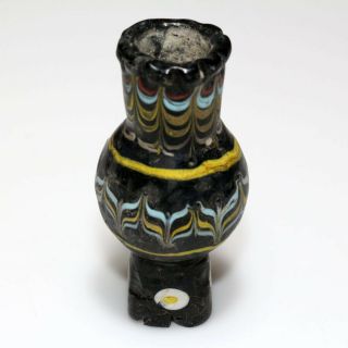 Circa 1000 - 500 Bc Phoenician Colored Glass Bottle