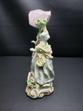 Rare Gorgeous Porcelain Dresden Lace Cordey Cybis Lady Figurine USA 3