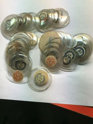 Large Group Of All Glass Pocket Watch Crystals Parts