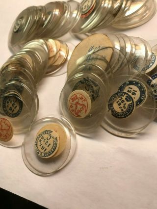 LARGE GROUP of ALL GLASS POCKET WATCH CRYSTALS parts 2