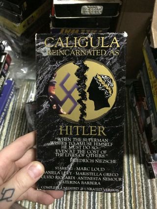 Caligula Reincarnated As Hitler Sexy Sleaze Rare Oop Vhs Big Box Slip