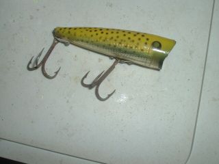 old fishing lures Early Pico Pop RARE Color Chugger Speckled Trout Texas Bait 2