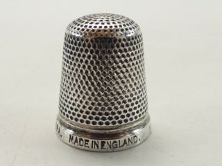 ANTIQUE SILVER THIMBLE / HENRY GRIFFITH & SONS LTD REF 385/3 2