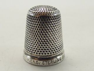 ANTIQUE SILVER THIMBLE / HENRY GRIFFITH & SONS LTD REF 385/3 3