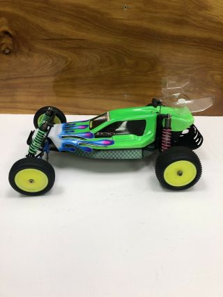 Vintage Team Losi Xx 2wd Racing Buggy Rolling Chassis - Custom Body - Rare & Htf