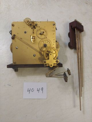 Antique Mauthe Westminster Chimes Clock Movement And Chime Bar