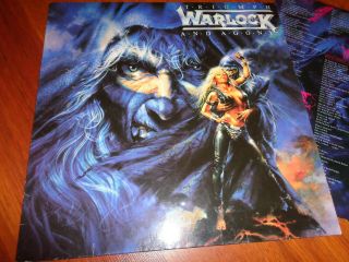 Warlock ‎– Triumph And Agony.  Org,  1987.  Vertigo.  (ex Doro).  Rare Fiirst Press