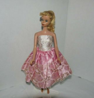 Vintage Barbie Clone Tressy Fab - Lu Babs Bild Lilli Pink And Gold Dress