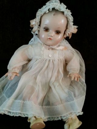 Antique Vintage Madame Alexander Baby Doll With Dress