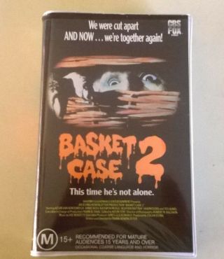Vhs Rare Find Horror (basket Case 2) 1990 Fox Release In Clam