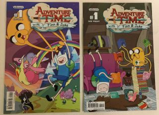 Adventure Time 1 (1st & 2nd Print) Rare Nm/vf Kaboom Comics 2012