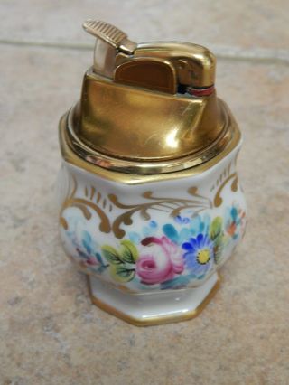 Antique French Paris,  Sevres Hp Porcelain Table Lighter