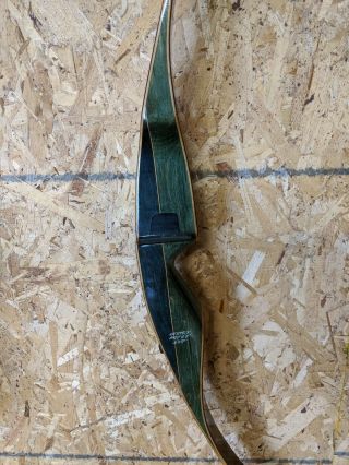 Bear Archery Green & Black Grizzly Recurve Bow Right Hand 58” 50 Rare