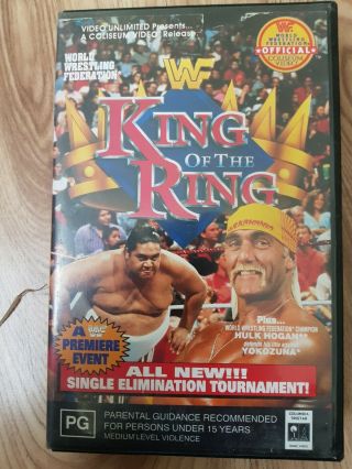 Wwf Wwe King Of The Ring 1993 Ppv Vhs Video Rare Hulk Hogan Bret Hitman Hart