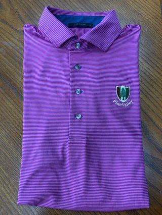 Pine Valley Golf Club Greyson Polo Shirt Tech Rare Logo L Euc