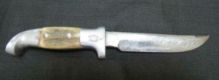 Rare Ruddy R.  H.  Ruana Model " M " Hunting Skinner Knife No Sheath Bonner Montana