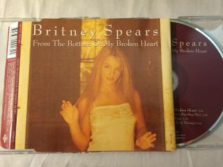 Britney Spears Rare Aussie From The Bottom Of My Broken Heart Cd Single Stickers