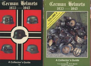 Wwii German Nazi Military Soldier Helmets 1933 - 45 Guide 2 Vol Set Rare Signed,