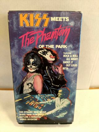 Kiss Meets The Phantom Of The Park Vhs Animated Film 1978 Rare Oop