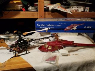 Rc Scale Helicopter Fuselage Esky Belt Cp.  Rare Item
