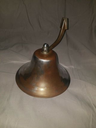 Antique Vintage Uss Gibbon Navy Ship Brass - Chow Hall Bell