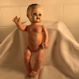 Vintage 50 - S The Sun Rubber Co. ,  Ohio,  Sun Dee Baby Doll Drink & Wet Doll 17.  5 "