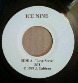 Rare Boogie Funk Ice Nine Love Slave / Title Track Nine 45 Private Press