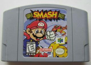 Authentic Smash Bros Nintendo 64 N64 Party Game Retro Brawl Melee Rare 2