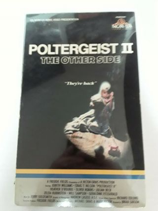 Poltergeist 2 Vhs Rare Gore Horror Sleaze Slasher Mgm Big Box Oop Video Cult