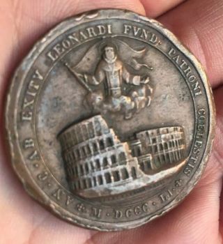 Rare Quality Italy Vatican Pope Pius Ix (1846 - 1878) Bronze Medal