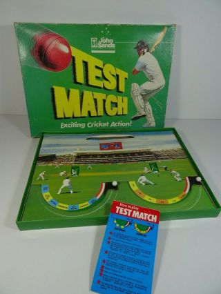 Rare Vintage Test Match Cricket Board Game - 1980s - John Sands