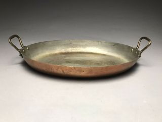 Antique The Design Store France Large Oval Copper Fish Pan 16”