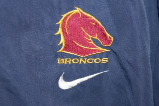 Brisbane Broncos Nike Rare Full Zip Spray Jacket Size Men ' s XL NRL 3