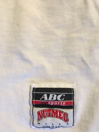 Vintage 90 ' s BUFFALO BILLS Men ' s T - Shirt White Size L Distressed Rare 2