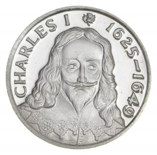 Rare King Charles I.  925 Sterling Silver - Round Limited Edition Series 081