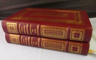 Rare Easton Press Atlas Shrugged By Rand Vol I Ii 1 2 Volume Set Red Leather Bnd