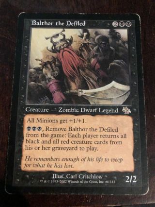 Balthor The Defiled Hp Mtg Magic The Gathering Judgment Black Red Dwarf