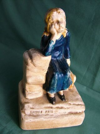 Antique Bretby Late Victorian Pottery Model Of Dickens Character Little Nell