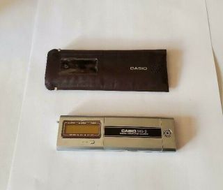 RARE Vintage Casio MQ - 2 Micro Computer & Case Alarm Clock Watch Calculator LOOK 3