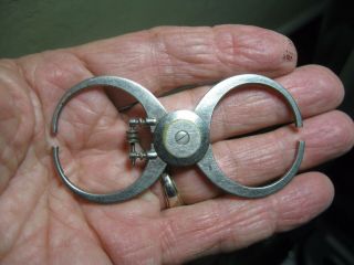 Antique 3 - 3/8 " Balance Truing & Poising Caliper Watchmaker Tool